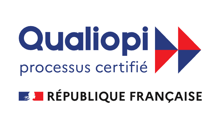 Logo Qualiopi — processus certifié — République française